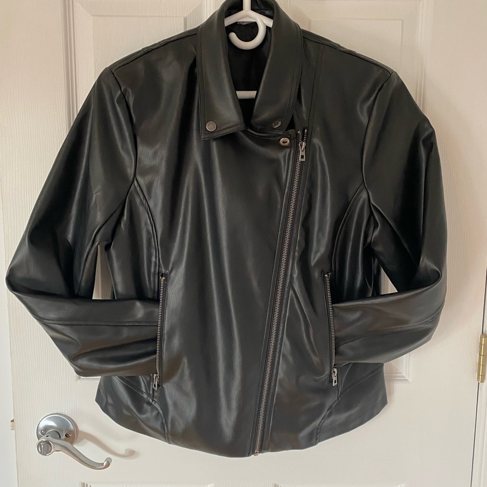 Black faux Leather Jacket